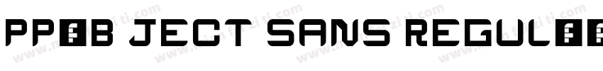 pp0b ject sans regul字体转换